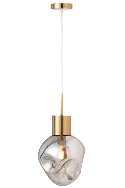 Lampe suspension métal / verre